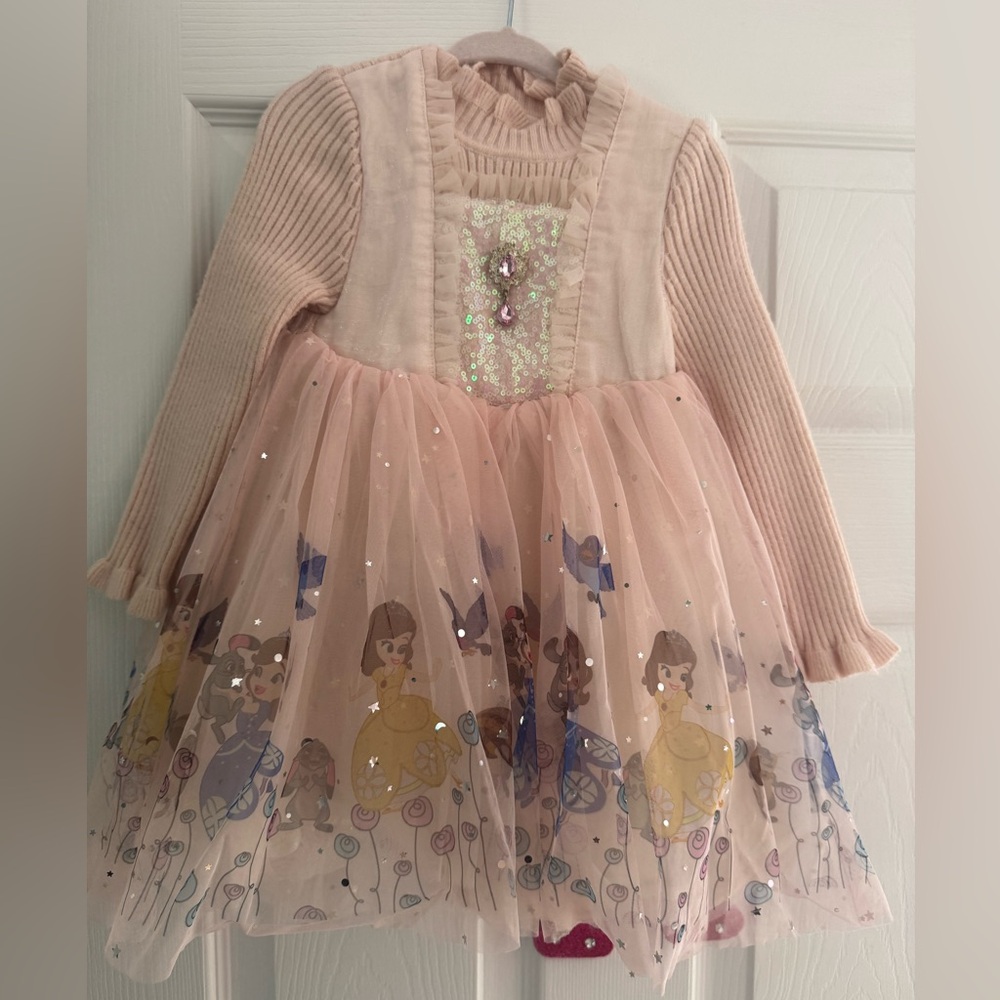 Elegant Pink Princess Kids Formal Dress